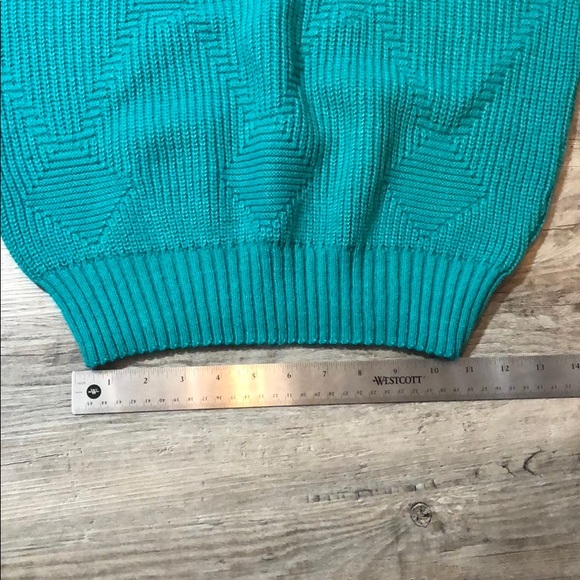Vintage Turquoise Sweater - Picture 8 of 8